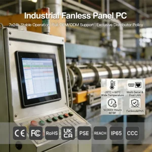 21.5 Inch Industrial Panel PC J1900 Touch Screen All in One Embedded Computer in Stock IP65 Protection Win7/10/Linux