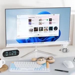 23.8 Inch All-in-One Desktop Computer Intel I3 8GB DDR4 256GB SSD 1920*1080 IPS LCD Screen WiFi Speakers Business Use Windows