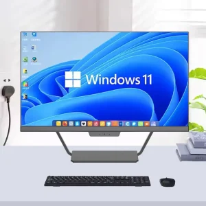 23.8 Inch Ultra Thin All in One PC Core I5 4200U 8GB RAM 1TB SSD Windows 11 Pro LCD AIO Desktop Monoblock Computer