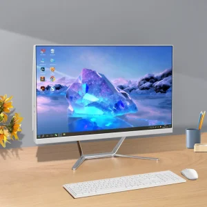 23.8″ LED AIO PC Core I3 I5 I7 Business Barebone Desktop with Windows 10 4GB-32GB RAM SSD+HDD Storage