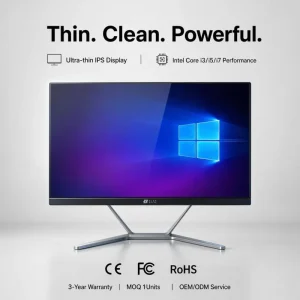 24 27 inch All in One PC Intel Core i3 i5 AIO Computer Desktop Workstation with Webcam for Business Office