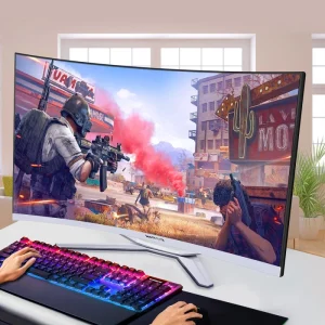24″ All In One Desktop Computer Barebone Core I3 I5 I7 HD 1920*1080P Curved Screen DDR3 DDR4 RAM for Business Gaming