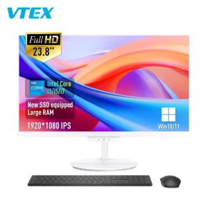 24” Curved LCD All In One PC Business Desktop Computer for Office & Small Business Office Suite & Computer Set
