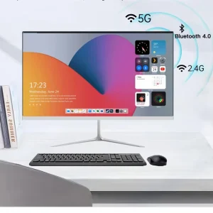 24 Inch Desktop Computer All-in-One IPS USB LCD Intel Core i5 8GB DDR3 SSD Business Monoblock AIO PC US/EU