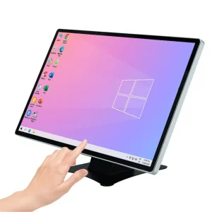 24 Inch Desktop Stand Style Windows 10/11 All-in-One Touchscreen Monitor Capacitive Touch Digital Signage Industrial IPS Panel
