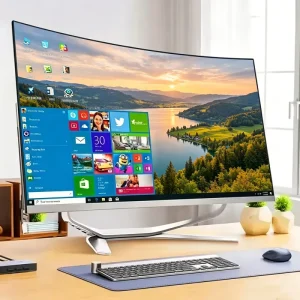 27 32 Inch All in One Desktop Gaming PC Full Setup with I5/I7 CPU 512GB/1TB SSD DDR4 LED Display
