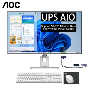 27″ All in One Computer Core I7 12th Generation CPU I7 12700KF 16GB 512GB SSD OEM AIO Computer All in One PC with UPS Battery