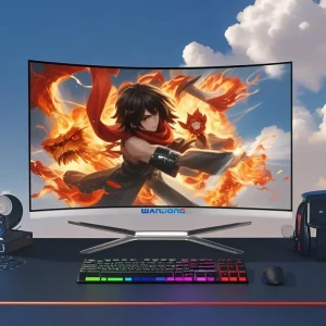 27″ All in One Gaming Computer with Core I7 I9 8GB 16GB 32GB RAM 1TB SSD Monoblock Curved Monitor for PC Gamers