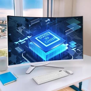 27″ Curved IPS LCD All in One PC Desktop Core I3 1220P 16G RAM 512GB SSD OEM Monoblock Gaming Computer
