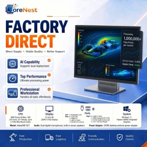 27 Inch 4K All in One PC AMD Ryzen Zen AI Max 395 PC 128GB RAM 2TB NVMe SSD AIO Computer AI Power Business Workstation