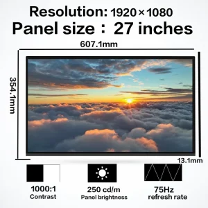27 Inch AIO LCD Screen Display 30pins 1920*1080 IPS MV270FHM-N40/N42/NF4/NX4 Replacement for Dell Inspiron AIO 7700 7777 7780 7790