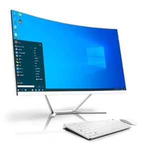 27 Inch All-in-One PC Core I7 16GB RAM 512GB SSD OEM AIO Desktop Computer Monoblock LCD Display for Gaming UPS Battery Included