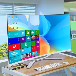 27 Inch All in One PC Core I7 16GB RAM 512GB SSD OEM AIO Desktop Computer Monoblock LCD Display for Gaming UPS Battery Included