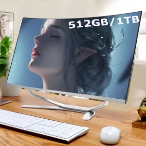 27 Inch All-in-One PC Core I7 16GB RAM 512GB SSD OEM AIO Desktop Computer Monoblock With UPS Battery