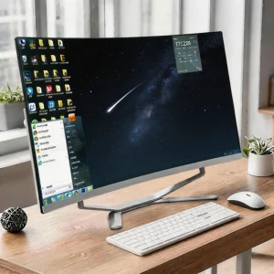 27 Inch All in One PC Core i7 16GB RAM 512GB SSD OEM AIO Desktop Computer Monoblock LCD Display for Gaming UPS Battery Included