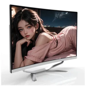 27 Inch Curved All in One PC Gaming Computer with Dual Core Processor LCD Display