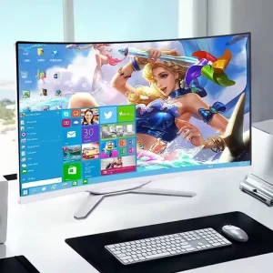27 Inch Curved LCD Monitor All in One PC Gamer Core I5/I7/I9 Octa Core 8GB/16GB RAM 512GB SSD IPS Panel Win 10 OS