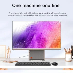 27 Inch Intel 6600H All in One PC with SSD Storage DDR5 RAM IPS Display USB Windows 10 11 for Office Home Business Gaming Use