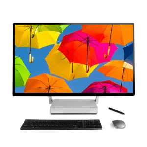 27 Inch Monoblock IPS LCD Screen Industrial Panel PC I7 Processor 10 Point Touch Screen for GTX 1060 All in One