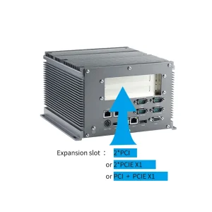 2PCI Compact Embedded Fanless Industrial Computer Mini Box PC Intel Atom D525 N455 4LAN 6COM 4USB With 2PCI Expansion Slot