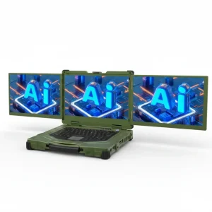 3 Screen Industrial Rugged Pc 15.6 Inch Aluminum Alloy Body Intrinsically Safe Waterproof Notebook