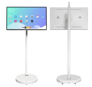 32 Inch Dual System Smart TV Windows and Android All in One Touch Computer Movable Floor Stand