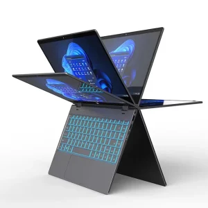 360 Degree Open Business Laptop 14inch Touch Screen N100 Win10 11 Ultrathin Business School Commercial Laptop