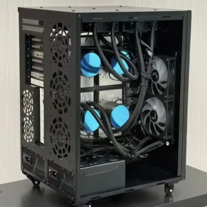4-GPU V100 64G DDR4 NVLink AI All in One Liquid Cooled Workstation Dual Power Supply Office Computer