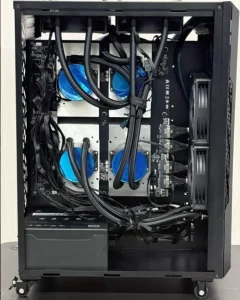 4 GPU V100 64GB HBM2 NVLink AI Liquid Cooled Workstation Dual Power Supply High Performance All in One Office Computing PC