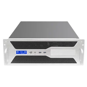 4U 19 Inch Industrial Server Chassis with Aluminum Pane LCD Support for 7 PCI-E Cards Industrial Rackmount Case
