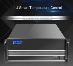 4U ATX Server Chassis LCD Temperature Control Screen High Workstation Performance USB Conference Television Rack Side Panel