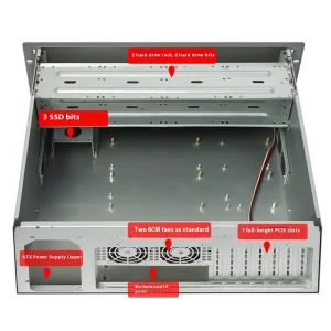 4U Industrial Control Aluminum Panel Dual Channel EATX Motherboard ATX Power Supply USB Server Room Rack-Mount Ready