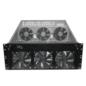 4W2 4.8U 6/8 GPU Industrial Chassis with ATX Power Supply 6 Fans Server Rack Mount in Stock