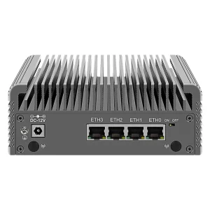4×2.5G Solid Firewall Industrial Computer J6413 J6412 NAS PC Server 2xM.2 NVMe 2xSATA 1xTF Type C 5xUSB Fanless Mini PC