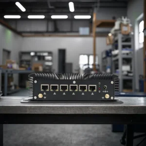 6LAN Fanless Industrial Mini PC Intel Celeron 3965U Pentium 5405U 2xCOM 4xUSB3.0 Computer Firewall Router Server