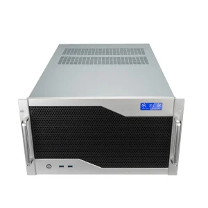 6U 19 Inch Industrial Server Cases with LCD for EATX MB 240 360 Water Cooler