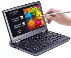 7 Inch Mini Touch Screen Laptop Intel Celeron N4000 Win 11 Student Computer for Business Office