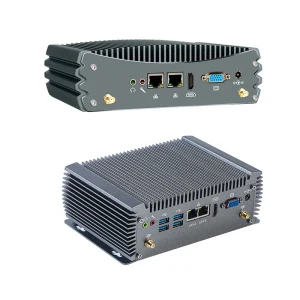 7th Gen Industrial Mini PC Kaby Lake I5 7287U Processor DDR4 SSD Linux Window 2 LAN Fanless Mini Barebone Industrial PC