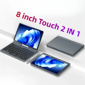 8 Inch Portable MiniBook YOGA Touch Screen Intel Alder Lake N100 2 in 1 Window 10 Tablet DDR5 12GB WIFI6 BT5.2 Pocket Laptop