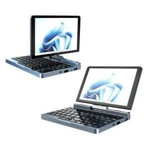 8” Mini Laptop Touch Screen IPS Panel Intel UHD Graphics English Keyboard Metal Body Win 11 DDR5 12GB RAM M.2 SSD