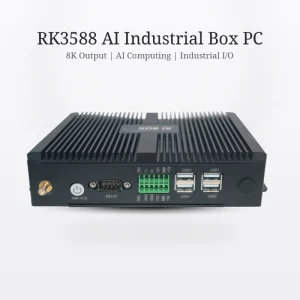 AIBox 3588C Rockchip RK3588 Industrial Edge Computer 8GB 6Tops NPU 4G LTE Android12 Embedded Rugged Mini PC for Smart Factory