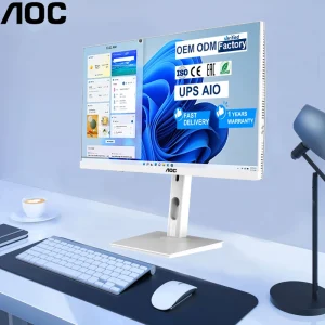 AIO Computer Set All in One PC 27″ I3 12100F 16GB RAM 512GB SSD Desktop All in One Computer Core I3 12th Gen with UPS Battery
