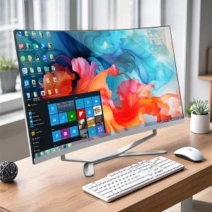AIO Monoblock Desktop Computer Touch Curved Windows 10 19 22 24 27 32 34 Inch Intel Core I3 I5 I7 Office All in One PC