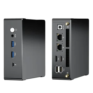 AMD Ryzen 9 7840HS Barebone Mini PC 2xDDR5 2xPCIe 4.0 2LAN 1TB SSD+HDD Portable Desktop