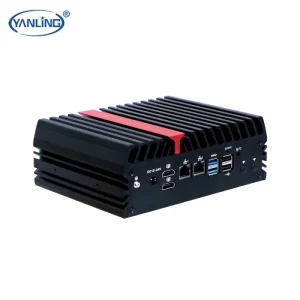 AMD Ryzen Embedded R2314 DDR4 Industrial Fanless Mini PC with Dual LAN 4G 5G WiFi 6 COM Ports Watchdog IoT Gateway Firewall