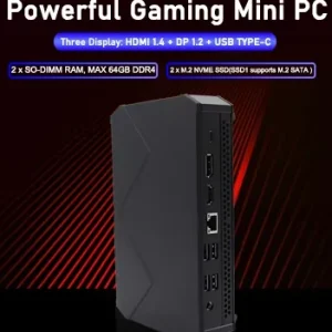 AMD Ryzen7-7840HS Support 64GB DDR5 Integrated Radeon 780M Graphics M.2 SSD Windows 10/11/Linux Gaming Desktop Mini PC
