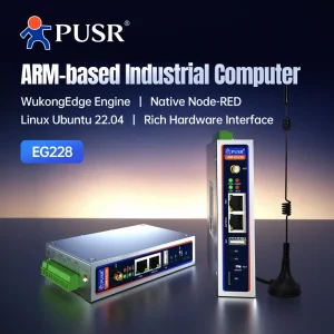 ARM Industrial Computer RK3506J Ubuntu 22.04 DDR3 512MB Modbus PLC DLT645 MQTT 2CANFD 4G/WiFi Din Rail Linux Mini PC EG228
