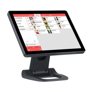 All in One 15 Inch POS System Win 10 Touch Screen Cash Register Point of Sale Machine for Supermarket