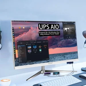 All in One Computers 24 Inch CPU I5-10300H 16GB RAM 512GB SSD Business Gaming Computer Desktop All in One With UPS Battery