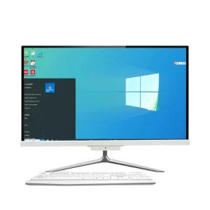 All in One Desktop Computer 24 Inch Multi Color N100 1080p 60Hz DDR4 16GB 512GB SSD Wifi5 RJ45 USB IPS LCD Display US